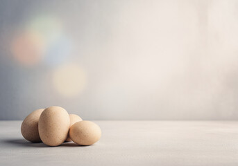 Minimal Still Life With Eggs