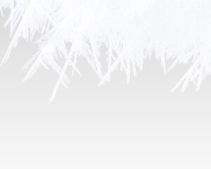 Ice snowflake frost frozen winter cold frame border white transparent decoration pattern.
