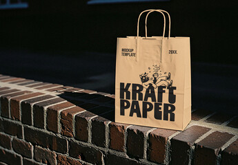 Eco Paper Bag Mockup