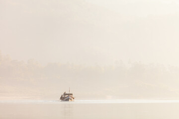 Boats Goavari River, Papikondalu, Andhra Pradesh, India, Asia