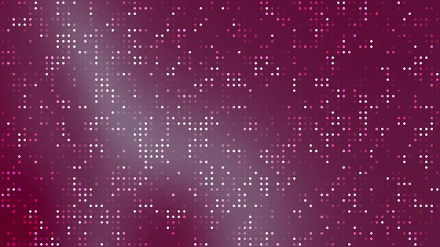 Abstract Modern Purple and Merguez and Grey Background Blink Dot Animation with blurred glowing lightstreaks. 4K seamless loop.