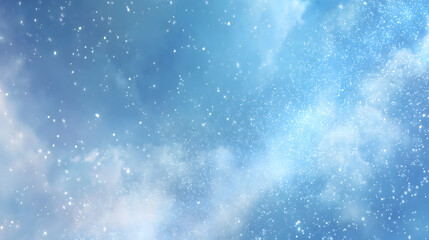 Obraz premium christmas background, blue, white, snowflakes, 