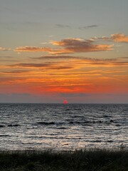 Fototapeta premium sunset over the sea 