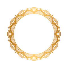 Golden circle frame border