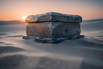 Stone box desert