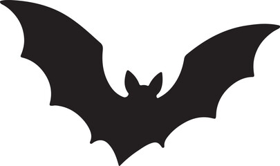 Bat silhouette isolated on white background