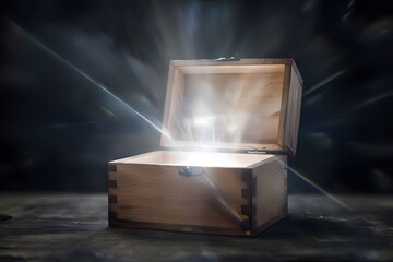 Open treasure box