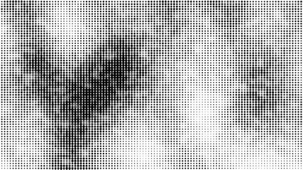 Halftone black dot background. Abstract halftone dots pattern with texture. Dotted animated gradient. - Powered by Adobe