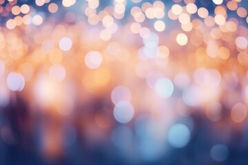 Cold night bokeh light christmas outdoors.