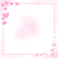 pink background with hearts