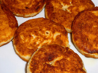 Golden Brown Fried Pancakes or Homemade Fritters