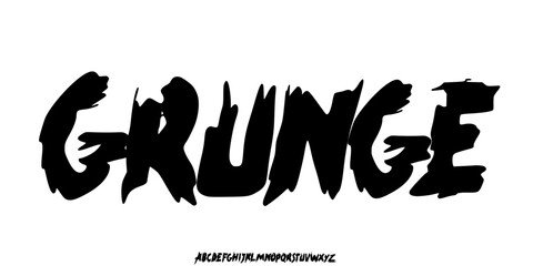 Marker Distressed Grunge Font. Horror Comic Font. Cartoon Graffiti Font. Display Playful font. Creative Hand Drawn Alphabet. Street Art Fashion Designs vector illustration