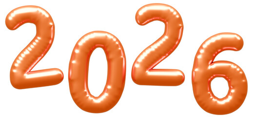 3D画像_風船_2026_オレンジ