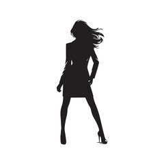silhouette of a girl