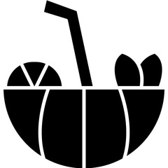 Watermelon Cocktail Icon Vector Element