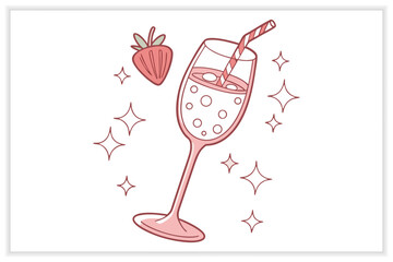 Hand Drawn Cocktail Icons and Drink Illustrations Set