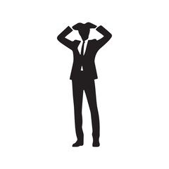 business man with arms outstretched