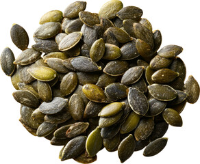 Pumpkin seed food snack healthy organic swirl evokes natural comfort