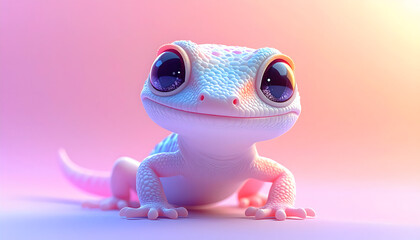 Cute Gecko Pastel
