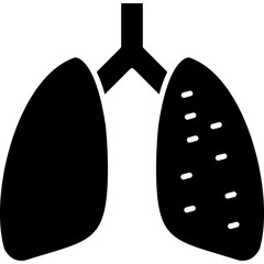 Pneumonia Icon Vector Element