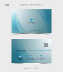 Elegant visit card template illustration