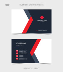 Elegant corporate business card template
