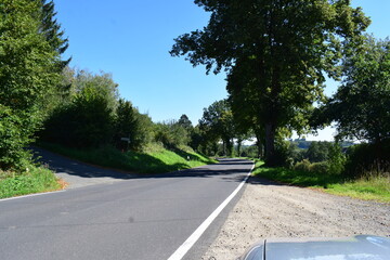 rural avenue in the north of the Eifel, Germany