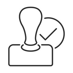 social policy document stamp web icon