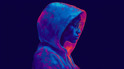 A cybersecurity student posing for a profile picture