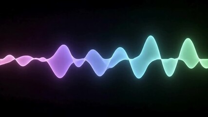 Dynamic neon light wave flowing across a dark background creates a modern, vibrant vibe perfect for tech or futuristic designs