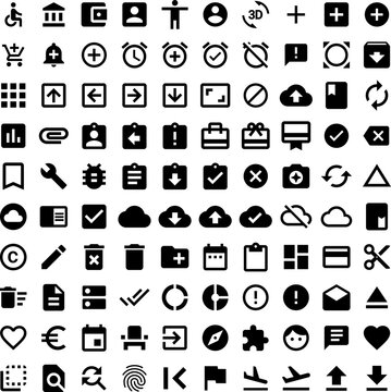 Universal Bold Web UI Icons