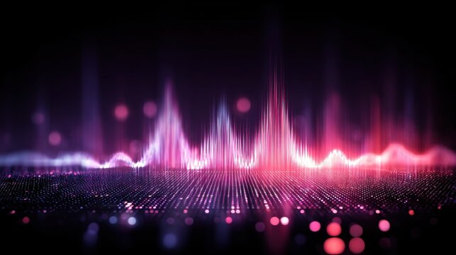 Abstract Sound Waveform Visualizing Audio Frequencies - Powered by Adobe