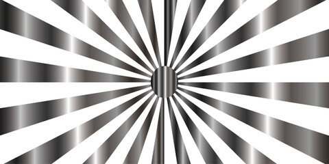 Abstract gray and white radiating lines background, perfect for graphic design projects, websites, and presentations. Set against a bold black backdrop. bustling and lively Full of energy.