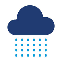 Rain Blue Color Icon