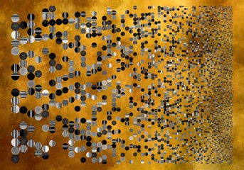 Abstract Geometrical Background. Pattern with random geometric shapes.