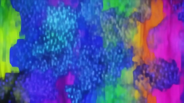 Vibrant Abstract Paint Swirls and Splashes in a Dynamic Colorful Background.