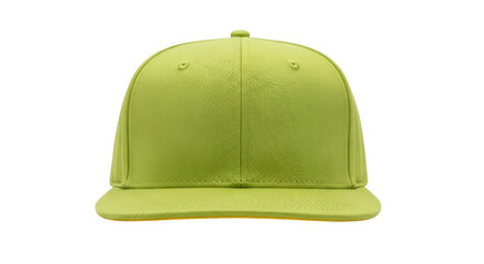 Isolated green baseball cap for fashion, streetwear style and urban lifestyle wearers