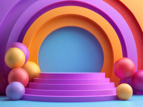 Flash sale extravaganza colorful discount podium online store promotional event digital marketplace eye-catching concept - Powered by Adobe