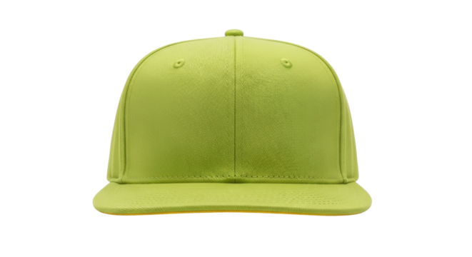 Isolated green baseball cap for fashion, streetwear style and urban lifestyle wearers - Powered by Adobe
