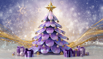 Piękna choinka na święta Bożego Narodzenia