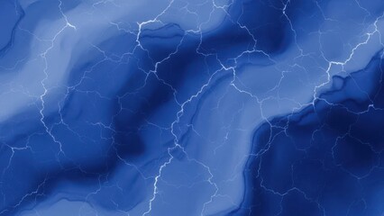 Abstract Deep Blue Fluid Texture with Intricate White Fracture Lines
