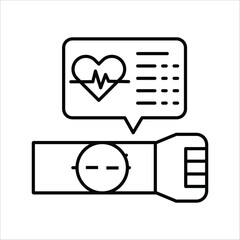 Modern wearable technology illustrating real-time health monitoring, featuring a smartwatch displaying heart rate and essential vital sign data for personal wellness management