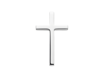 Isolated Christian Cross Symbol – Symbol of Christianity, Simple Religious Sign and Shape