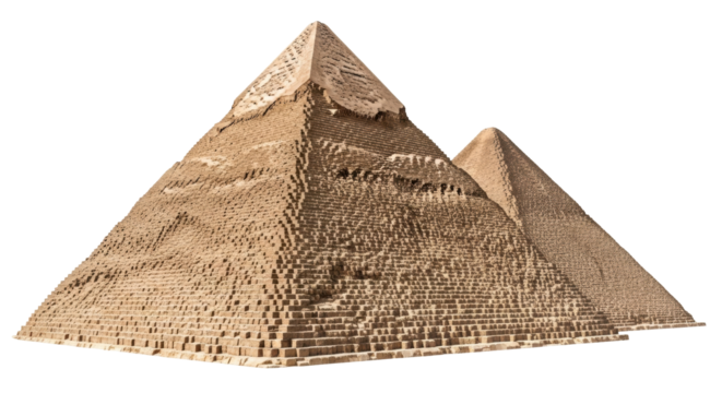 Isolated Pyramids of Giza, Egypt, monumental structures, ancient history, travel destination