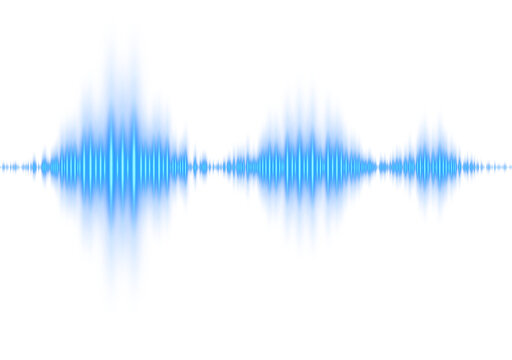 Blue Glow Sound Wave