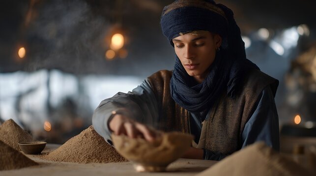 A craftsperson pouring molten metal into sand molds, smoke swirling under warm workshop lamps — foundry artistry, casting techniques, and handcrafted metal production. cinematic color correction,