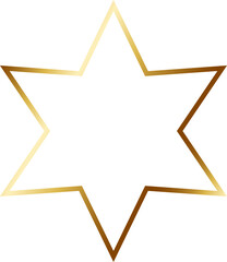 Gold Line Star