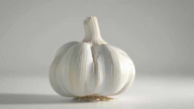 Video Close-up shot of a single clove of garlic, often used in cooking and medicine