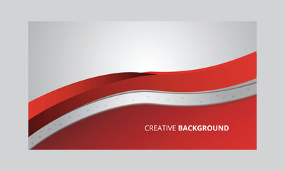 modern abstract wave background in red and grey business preasantation dynamic  template