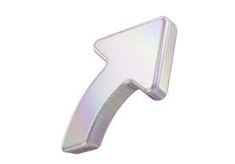 Isolated Upward Arrow Symbol, Direction Sign, Growth Indicator, Forward Progress Graphic